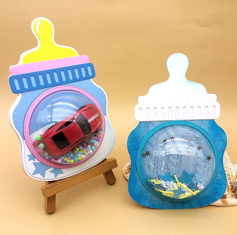 JBQUEEN 20pc Half Ball Plastic Candy Dome for Paper Craft Handmade Card Making Greeting Cards Decoration Alina Craft Art Template (20pc Half Ball Dome only) - Image 5